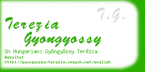 terezia gyongyossy business card